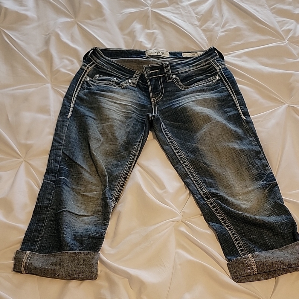 Daytrip Women's Blue Denim cropped Jeans